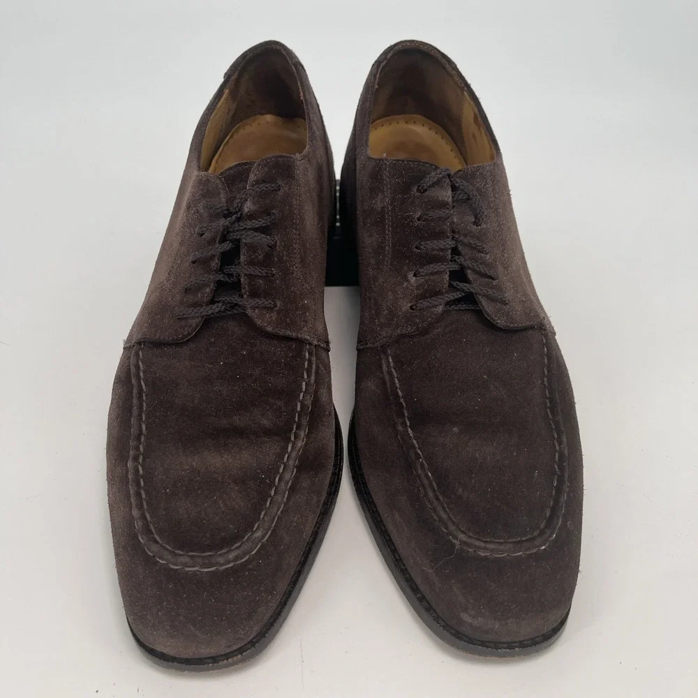 Cole Haan Mens Size 10.5 M NikeAir Brown Suede Leather Lace Up Oxford Dress Shoe